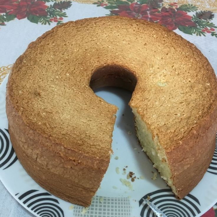 Pão de ló de leite fervendo prático rápido 