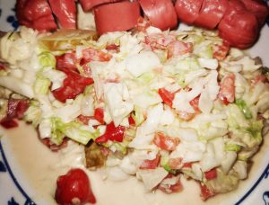 Salada de alface com maionese