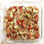 Salada de quinoa simples