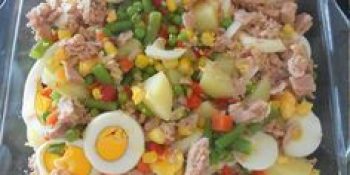 Salada sem maionese para churrasco