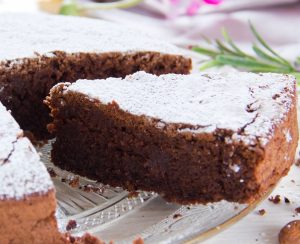 Torta caprese de chocolate