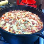 arroz recheado simples da vovó