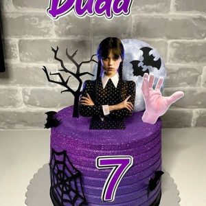 bolo Wandinha tudo gostoso simples fácil