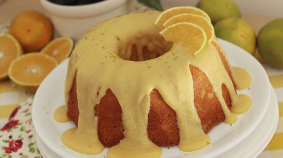 receita de bolo de laranja com cobertura