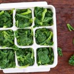 como congelar espinafre