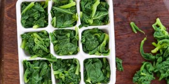 como congelar espinafre