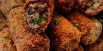 Croquete de carne moída com batata
