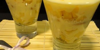 doce de abacaxi com creme