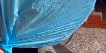 limpar ventilador com saco