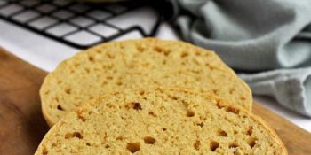 pão de psyllium de frigideira