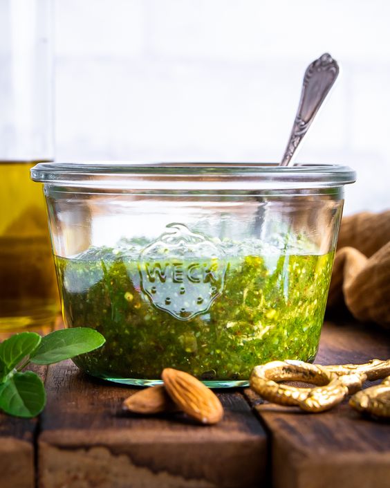 pesto de espinafre receita