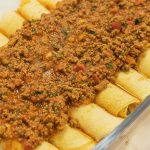 pratos com carne moída