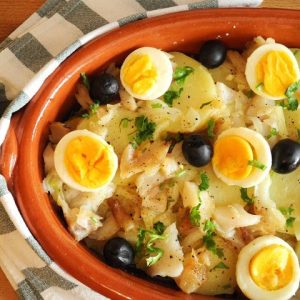 Bacalhau à Gomes de Sá simples