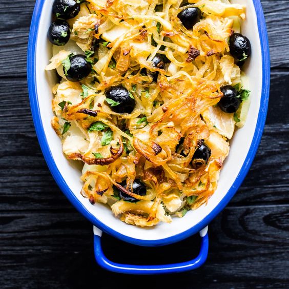 Bacalhau à Gomes de Sá prático do @foodandwine