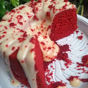 Bolo red velvet de natal