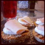 Canapés de peito de peru