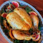 Chester com molho de tangerina