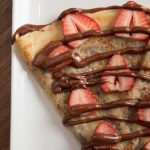 Crepe de nutella com morango