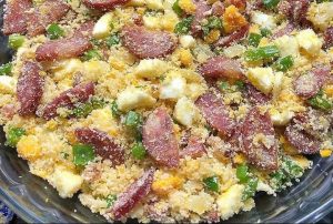 Farofa de bacon de natal