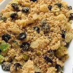 Farofa de natal com passas