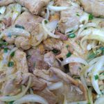 Filé mignon suíno acebolado