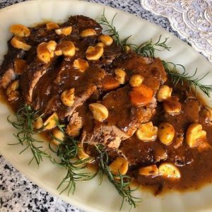 Filé suíno com cogumelos simples fáicl