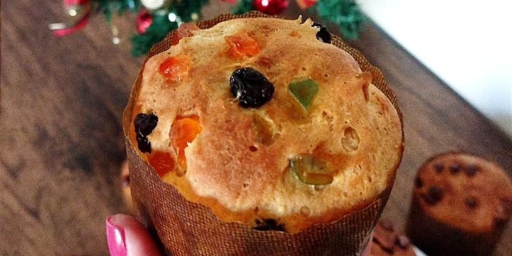 Mini panetone de frutas cristalizadas