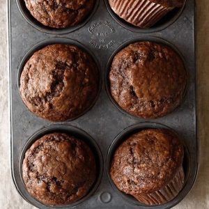 Muffins de banana com canela
