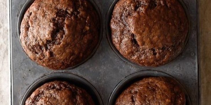 Muffins de banana com canela