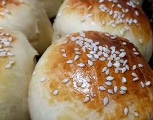 Pão de hambúrguer artesanal