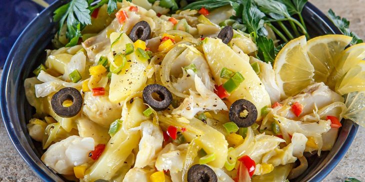 Salada de bacalhau de natal