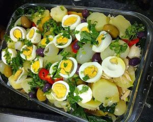 Salada de bacalhau de natal