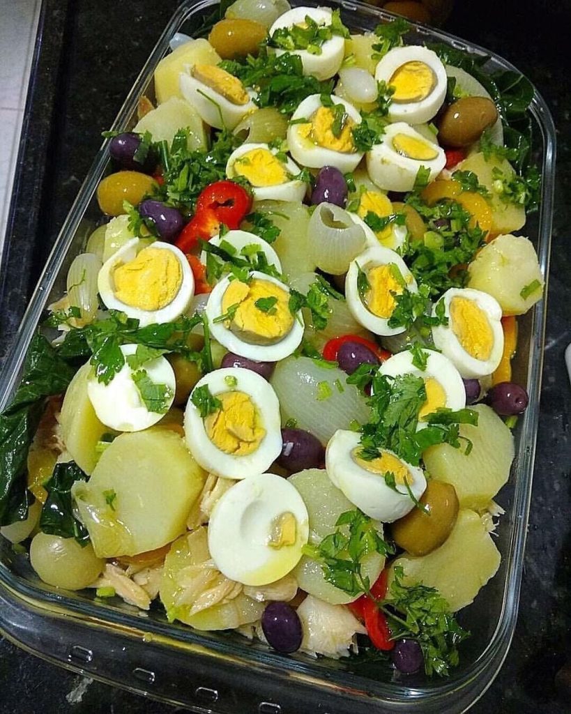 Salada de bacalhau fria