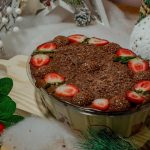 Sobremesa de morango de Natal