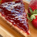 Torta de morango de ano novo