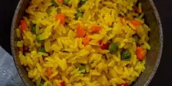 arroz de Natal sem passas