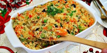 Receita de arroz natalino que ninguém consegue rejeitar