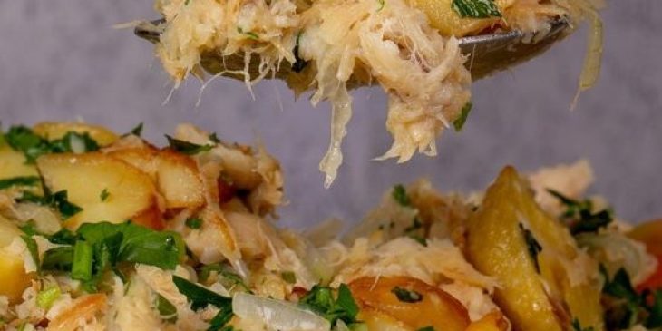 Bacalhau à brás de ano novo receita virada