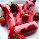 geladinho de morango cremoso simples fácil