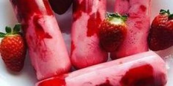 Geladinho de morango cremoso