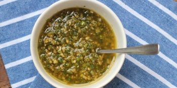 Molho de gengibre para peixe