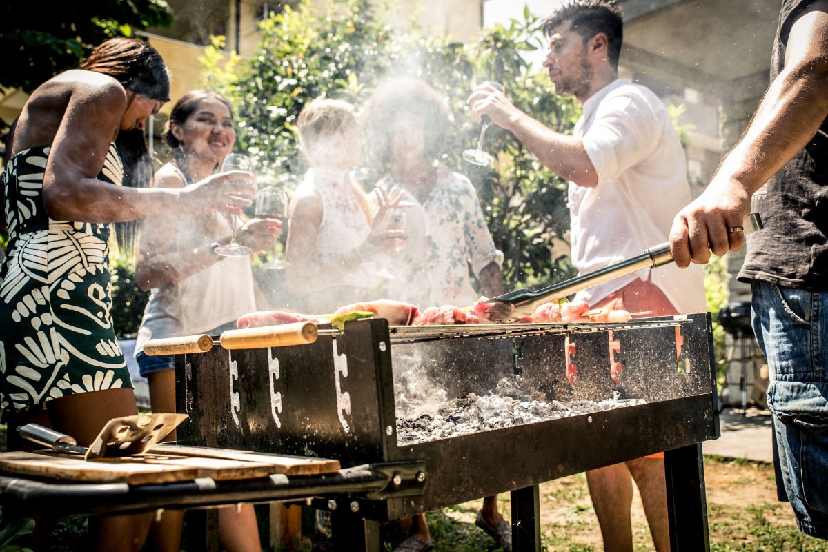 montar churrasco de ano novo