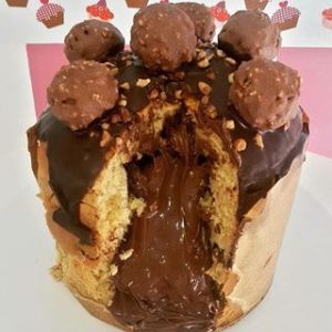panetone ferrero rocher recheado caseiro