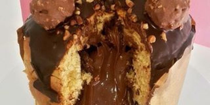 panetone ferrero rocher recheado caseiro