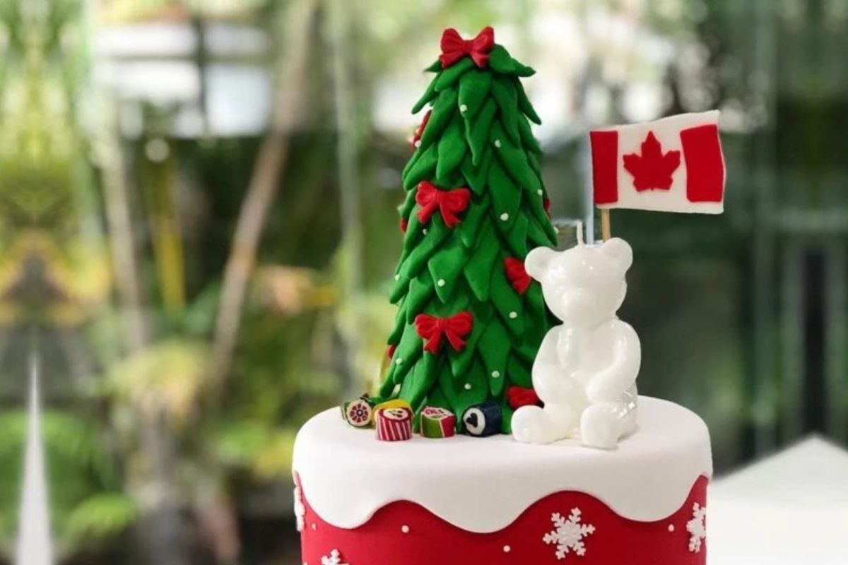 topo de bolo de Natal