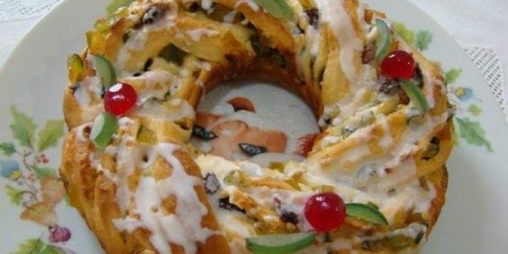 rosca de natal da vovó palmirinha simples