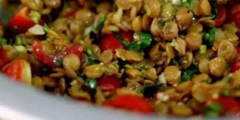 Salada de lentilha com atum