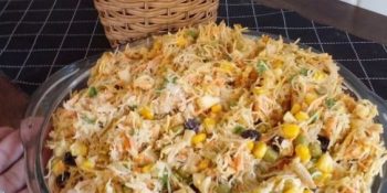 Salpicão tradicional para festas: Serve 30 Pessoas