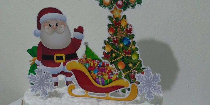 topo de bolo de Natal