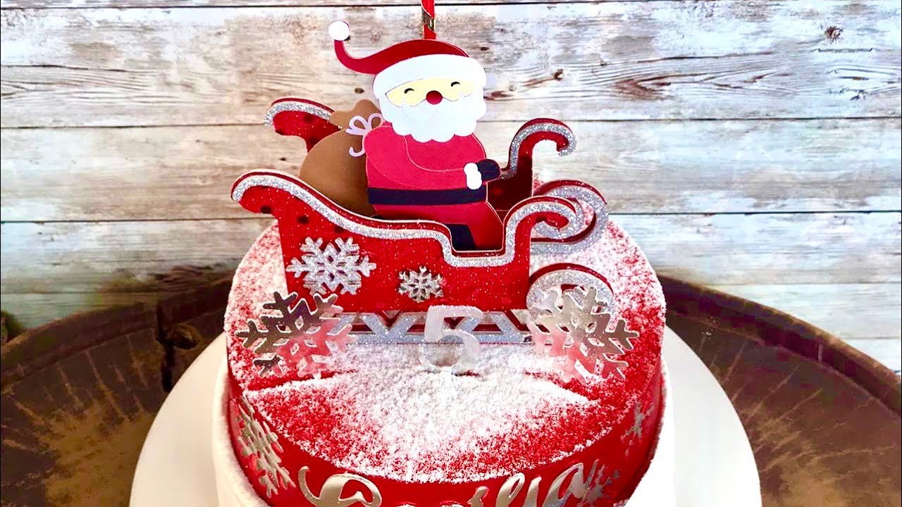 topo de bolo de papai Noel